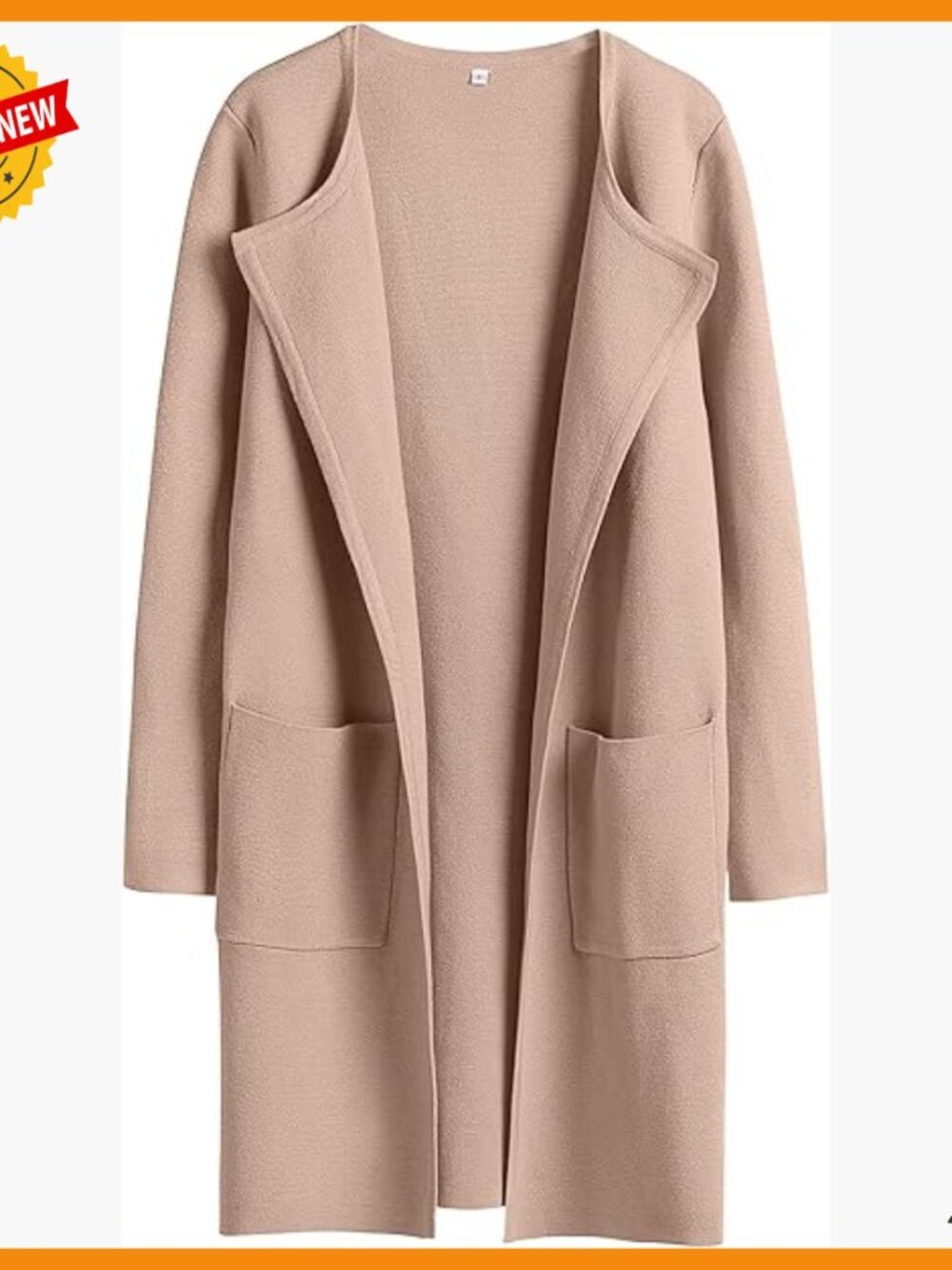 Open Front Long Cardigan Sweater Coatigan Loose Fit Lightweight Knit
